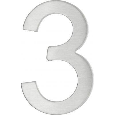 THIRARD - Targa numero civico 3 - Acciaio inossidabile 304 - Sign THIRARD - Targa numero civico 3 - Acciaio inossidabile 304 - Sign