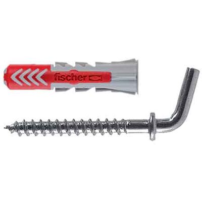 Fischer Tassello 'duopower' Con Gancio Corto 6/8 - Ø 6x30 Mm Fischer Tassello 'duopower' Con Gancio Corto 6/8 - Ø 6x30 Mm
