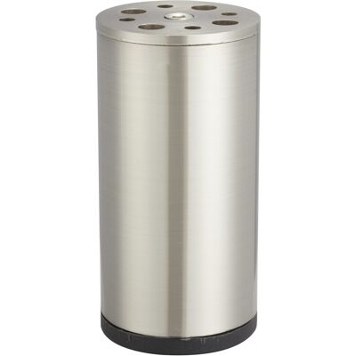 HETTICH Gamba Fissa Per Mobile Cilindrica In Acciaio Grigio Spazzolato, 10 Cm HETTICH Gamba Fissa Per Mobile Cilindrica In Acciaio Grigio Spazzolato, 10 Cm