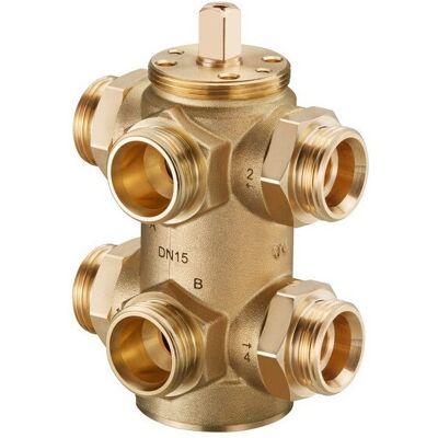 OVENTROP Valvola A Sfera 6 Vie Optibal W6, Dn15, 3/4 M OVENTROP Valvola A Sfera 6 Vie Optibal W6, Dn15, 3/4 M