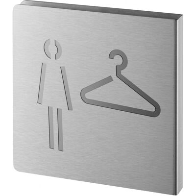 THIRARD Targa Segnaletica <>, Acciaio Inox Spazzolato, 120 X 120 Mm – THIRARD Targa Segnaletica <>, Acciaio Inox Spazzolato, 120 X 120 Mm –