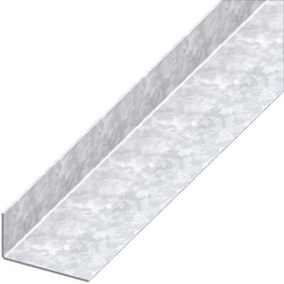 Marca Modello Angolare in acciaio zincato 23,5x43,5 - 1m Marca Modello Angolare in acciaio zincato 23,5x43,5 - 1m