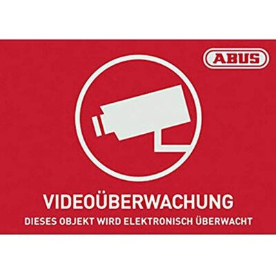 ABUS AU1420 Etichetta di Avvertimento - Videosorveglianza ABUS AU1420 Etichetta di Avvertimento - Videosorveglianza