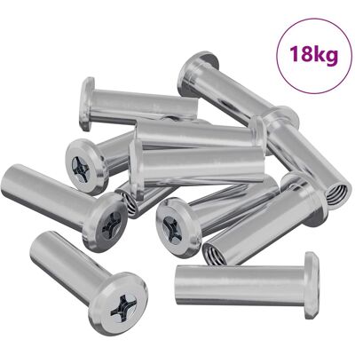 VIDAXL Dado A Bloccaggio 2857 Pz Argento Acciaio VIDAXL Dado A Bloccaggio 2857 Pz Argento Acciaio