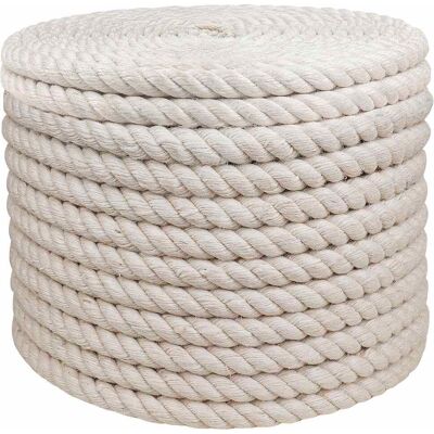 VIDAXL Corda Di Juta 240 Mm 25 M Bianco 100% Juta Tossa VIDAXL Corda Di Juta 240 Mm 25 M Bianco 100% Juta Tossa