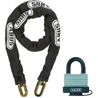 Catena in acciaio con rivestimento tessile - 30 maglie - 900mm - Catena e lucchetto Catena in acciaio con rivestimento tessile - 30 maglie - 900mm - Catena e lucchetto