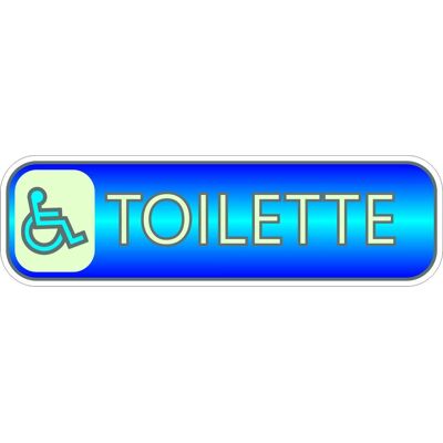 4R QUATTROERRE.IT Targhetta Adesiva 3d Fotoluminescente "toilette Disabili" 4R QUATTROERRE.IT Targhetta Adesiva 3d Fotoluminescente "toilette Disabili"