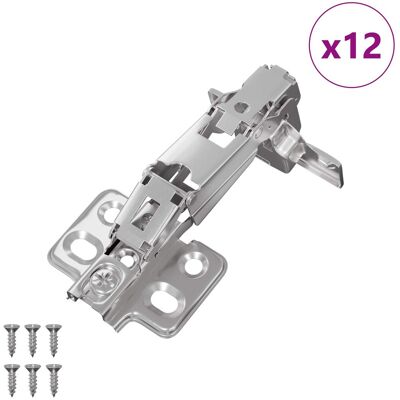 VIDAXL Cerniera 12 Pz Nichel 139 X 64,1 X 10 Mm Ferro VIDAXL Cerniera 12 Pz Nichel 139 X 64,1 X 10 Mm Ferro