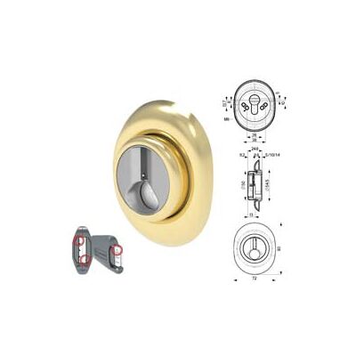 MOTTURA Defender Magnetico Ad Altezza Fissa Ottone 72 Mmx90 Altezza Fissa 10 Mm MOTTURA Defender Magnetico Ad Altezza Fissa Ottone 72 Mmx90 Altezza Fissa 10 Mm