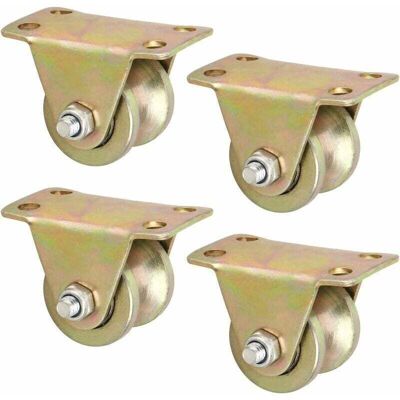 OEM Ruote Piroettanti Industriali In Acciaio Scanalato, Scanalatura A U Da 50 Mm, Set Da 4 Per Cancelli Scorrevoli E Binari A Cavo OEM Ruote Piroettanti Industriali In Acciaio Scanalato, Scanalatura A U Da 50 Mm, Set Da 4 Per Cancelli Scorrevoli E Binari A Cavo
