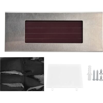 VISTRECK Targa Automobilistica Solare In Acciaio Inox Con Numero Civico A Led, Ideale Per Giardini E Orti Domestici. VISTRECK Targa Automobilistica Solare In Acciaio Inox Con Numero Civico A Led, Ideale Per Giardini E Orti Domestici.