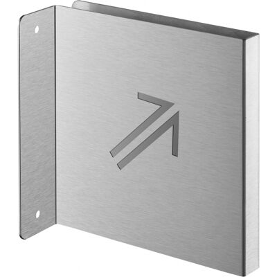 THIRARD Targa Segnaletica <>, Acciaio Inox Spazzolato, 120 X 120 Mm, Con Bordo Ripiegato – THIRARD Targa Segnaletica <>, Acciaio Inox Spazzolato, 120 X 120 Mm, Con Bordo Ripiegato –