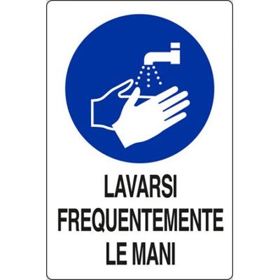 FRASCHETTI Targa 20x30 Lavarsi Frequentemente Le Mani FRASCHETTI Targa 20x30 Lavarsi Frequentemente Le Mani