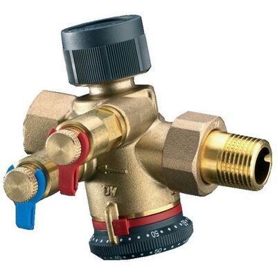 OVENTROP Valvola Di Regolazione Indipendente Dalla Pressione Cocon Qtz Con Raccordo A Vite E Filetto Interno Pn 16 Dn 15, R 1/2 X Rp 1/2, 30-210 L/h, Con Due Valvole Di Misurazione Classic Montate, Ot OVENTROP Valvola Di Regolazione Indipendente Dalla Pressione Cocon Qtz Con Raccordo A Vite E Filetto Interno Pn 16 Dn 15, R 1/2 X Rp 1/2, 30-210 L/h, Con Due Valvole Di Misurazione Classic Montate, Ot