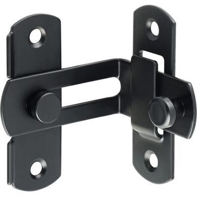 SIOKS - Chiusura A Leva - Serratura Per Cancello - Acciaio Inox Nero Opaco - Per Porte Interne Ed Esterne 56x70x46cm SIOKS - Chiusura A Leva - Serratura Per Cancello - Acciaio Inox Nero Opaco - Per Porte Interne Ed Esterne 56x70x46cm