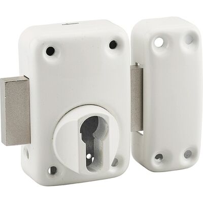 Thirard Verrou pour porte d'entrée - Alloggiamento a cilindro profilato vernice epossidica bianca - Lock Thirard Verrou pour porte d'entrée - Alloggiamento a cilindro profilato vernice epossidica bianca - Lock