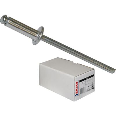 BRIXO - 4x10 Mm Rivetti Alluminio A Strappo -- Confezione 500 Pz- Rivettatrice Rivetto BRIXO - 4x10 Mm Rivetti Alluminio A Strappo -- Confezione 500 Pz- Rivettatrice Rivetto
