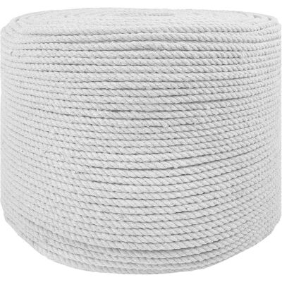 VIDAXL Corda 10 Pcs Bianco Cotone VIDAXL Corda 10 Pcs Bianco Cotone