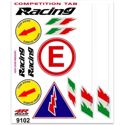 4R QUATTROERRE.IT Tabella Adesivi Competition Tab Piloti 4R QUATTROERRE.IT Tabella Adesivi Competition Tab Piloti