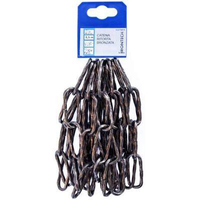MASIDEF Catena ritorta pretagliata - 2,5m Catena per gioielli, decorazioni MASIDEF Catena ritorta pretagliata - 2,5m Catena per gioielli, decorazioni