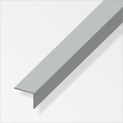 ALFER Angolare Alluminio 25x20 Inox Spazzolato 1metro ALFER Angolare Alluminio 25x20 Inox Spazzolato 1metro