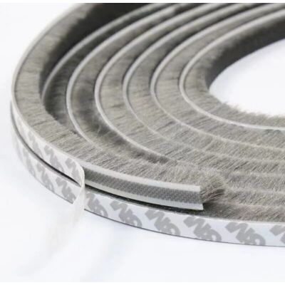 XISRENS (9 Mm X 9 Mm, 10 M, Grigio) Strisce Sigillanti Autoadesive Per Porte E Finestre, Strisce A Spazzola Antipolvere, Utilizzate Per Sigillare Le Fessure Tra Porte E Finestre XISRENS (9 Mm X 9 Mm, 10 M, Grigio) Strisce Sigillanti Autoadesive Per Porte E Finestre, Strisce A Spazzola Antipolvere, Utilizzate Per Sigillare Le Fessure Tra Porte E Finestre