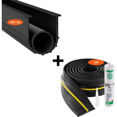 VEVOR Set Di Guarnizioni Per Soglie Per Porte Da Garage, 3,04 M A Forma Di U + O-ring, Guarnizione Per Parti Inferiori Di Porte Da Garage, Combinabile Con Strisce Di Tenuta Resistenti Alle Intemperie VEVOR Set Di Guarnizioni Per Soglie Per Porte Da Garage, 3,04 M A Forma Di U + O-ring, Guarnizione Per Parti Inferiori Di Porte Da Garage, Combinabile Con Strisce Di Tenuta Resistenti Alle Intemperie