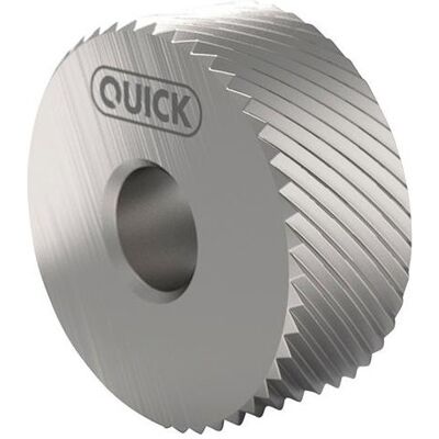 Quick - PM BR 45GRAD 15X6X6A11 G7 P0.6 - spirale destra 45° - forma BR - Knurl wheel Quick - PM BR 45GRAD 15X6X6A11 G7 P0.6 - spirale destra 45° - forma BR - Knurl wheel