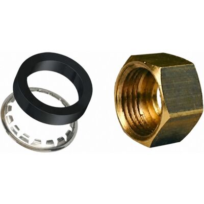 GRIPP - Giunto tubo 12x17 - Ottone - 10 pezzi GRIPP - Giunto tubo 12x17 - Ottone - 10 pezzi