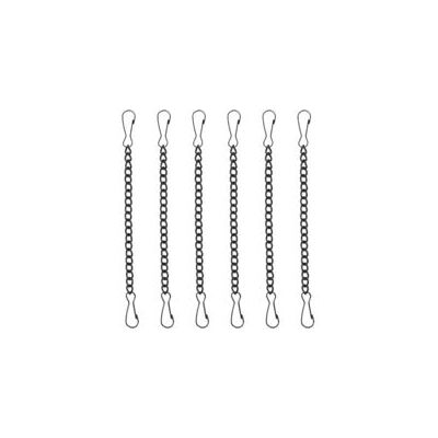 OEM Set Di 6 Catenelle In Metallo Nero, Lunghe 10 Cm, Con Doppia Chiusura, Ideali Per Cartelli Per Porte, Cartelli Antincendio, Quadri, Robuste Catene In Acciaio. - Crezuo OEM Set Di 6 Catenelle In Metallo Nero, Lunghe 10 Cm, Con Doppia Chiusura, Ideali Per Cartelli Per Porte, Cartelli Antincendio, Quadri, Robuste Catene In Acciaio. - Crezuo