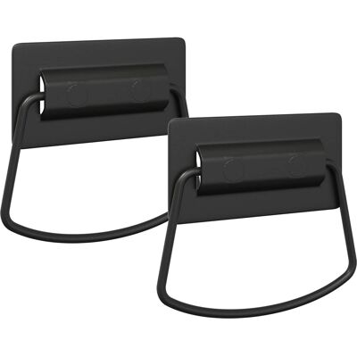 VIDAXL Maniglie Per Armadi 2 Pz Nero 85 X 45 Mm Metallo VIDAXL Maniglie Per Armadi 2 Pz Nero 85 X 45 Mm Metallo