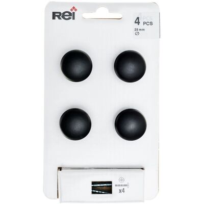 Maniglia Rei 760 - Nero, Circolare, Ergonomica - 4 Pezzi Maniglia Rei 760 - Nero, Circolare, Ergonomica - 4 Pezzi
