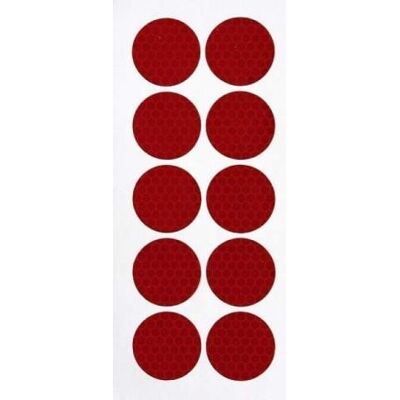 STICKERSLAB Cerchi Adesivi Rifrangenti 10 Pezzi Diametro 37mm Copri Bulloni Ruote Camion Colore - Rosso STICKERSLAB Cerchi Adesivi Rifrangenti 10 Pezzi Diametro 37mm Copri Bulloni Ruote Camion Colore - Rosso