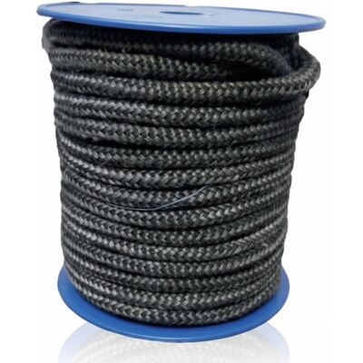 SUINGA Guarnizione In Fibra Di Vetro Rotonda Nera In Rotolo Da 8 Mm, 25 M Sigillatura Stufe SUINGA Guarnizione In Fibra Di Vetro Rotonda Nera In Rotolo Da 8 Mm, 25 M Sigillatura Stufe