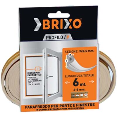 BRIXO Parafreddo Gomma 9x4 Bianco Mt.6 BRIXO Parafreddo Gomma 9x4 Bianco Mt.6