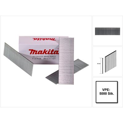 Makita Modello F-31928 Chiodi zincati da 38mm - Uso interno Makita Modello F-31928 Chiodi zincati da 38mm - Uso interno