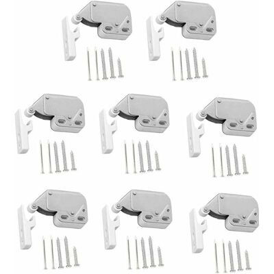 OEM Porta Dell'armadio Con Chiusura A Molla, Chiusura A Pressione Chiusura A Scatto Serratura A Molla Per Armadio Mini Chiusura A Spinta Per Armadio, Con Viti Push To Open - Bianco OEM Porta Dell'armadio Con Chiusura A Molla, Chiusura A Pressione Chiusura A Scatto Serratura A Molla Per Armadio Mini Chiusura A Spinta Per Armadio, Con Viti Push To Open - Bianco