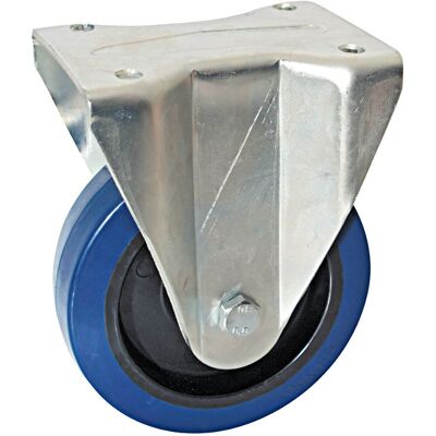TENTE Ruota Fissa Con Piastra Rettangolare Avl - Ruota In Gomma Blu Ø 200 - Portata 400 Kg - 527726 TENTE Ruota Fissa Con Piastra Rettangolare Avl - Ruota In Gomma Blu Ø 200 - Portata 400 Kg - 527726