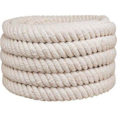 VIDAXL Corda Di Juta 36 Bianco 100% Juta Tossa VIDAXL Corda Di Juta 36 Bianco 100% Juta Tossa