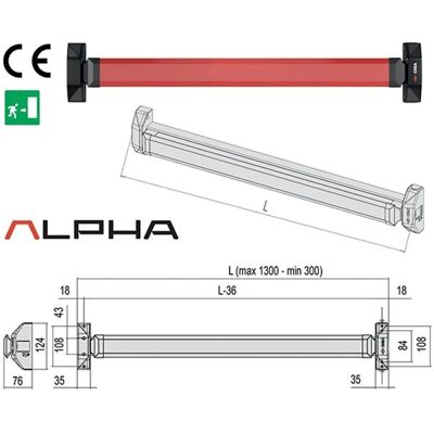 CISA Maniglione Ant. 5m811-10-0 (touch Componibile) CISA Maniglione Ant. 5m811-10-0 (touch Componibile)