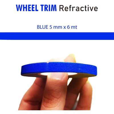 Strisce riflettenti per ruote blu Strisce riflettenti per ruote blu