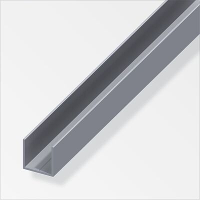 ALFER Profilo A U 19,5x1,5 Alluminio Naturale 1 Metro ALFER Profilo A U 19,5x1,5 Alluminio Naturale 1 Metro
