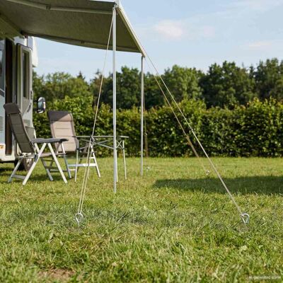VIDAXL Ancora Per Terra 2 Pcs Argento Ø10 X 40 Cm Metallo Galvanizzato VIDAXL Ancora Per Terra 2 Pcs Argento Ø10 X 40 Cm Metallo Galvanizzato