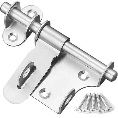 VISTRECK Serratura Per Porta Scorrevole, Chiavistello In Acciaio Inox Rinforzato, Solido E Resistente Con Foro Da 15,5 Cm (1 Pz) A VISTRECK Serratura Per Porta Scorrevole, Chiavistello In Acciaio Inox Rinforzato, Solido E Resistente Con Foro Da 15,5 Cm (1 Pz) A