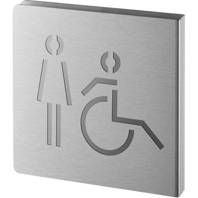 THIRARD Targa Segnaletica <>, Acciaio Inox Spazzolato, 120 X 120 Mm, Sagomata – THIRARD Targa Segnaletica <>, Acciaio Inox Spazzolato, 120 X 120 Mm, Sagomata –