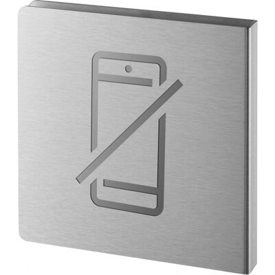 THIRARD Targa Vietato L'Uso Del Telefono Cellulare In Acciaio Inox Spazzolato, 120 X 120 Mm – THIRARD Targa Vietato L'Uso Del Telefono Cellulare In Acciaio Inox Spazzolato, 120 X 120 Mm –