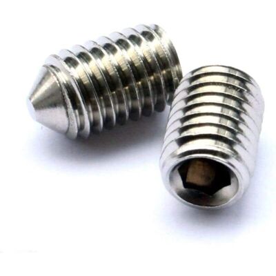 OEM Confezione Da 16 Viti Di Fermo Coniche In Acciaio Inox A2, Lunghezza 5 Mm, Filettatura Metrica M3 M4 M5 M6, Testa Esagonale OEM Confezione Da 16 Viti Di Fermo Coniche In Acciaio Inox A2, Lunghezza 5 Mm, Filettatura Metrica M3 M4 M5 M6, Testa Esagonale