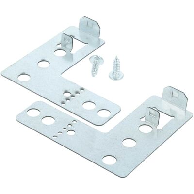 VHBW 2x Staffe Di Fissaggio Compatibile Con Siemens Lavastoviglie - Kit Di Montaggio 6,3 X 6,8 X 1 Cm VHBW 2x Staffe Di Fissaggio Compatibile Con Siemens Lavastoviglie - Kit Di Montaggio 6,3 X 6,8 X 1 Cm