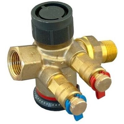 OVENTROP Valvola Di Regolazione Indipendente Dalla Pressione Cocon Qtz Con Raccordo A Vite E Filettatura Interna Pn 16 Dn 20, R 3/4 X Rp 3/4, 150-1050 L/h, Con Due Valvole Di Misurazione Classic Monta OVENTROP Valvola Di Regolazione Indipendente Dalla Pressione Cocon Qtz Con Raccordo A Vite E Filettatura Interna Pn 16 Dn 20, R 3/4 X Rp 3/4, 150-1050 L/h, Con Due Valvole Di Misurazione Classic Monta