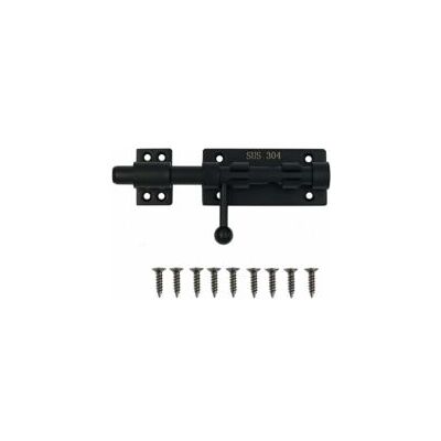 OEM Serratura A Cilindro Con Foro Per Lucchetto, Serratura Per Porta Scorrevole In Acciaio Inox 304 Rinforzato, 6 Pollici, Nera, 160 Mm - Crezuo OEM Serratura A Cilindro Con Foro Per Lucchetto, Serratura Per Porta Scorrevole In Acciaio Inox 304 Rinforzato, 6 Pollici, Nera, 160 Mm - Crezuo